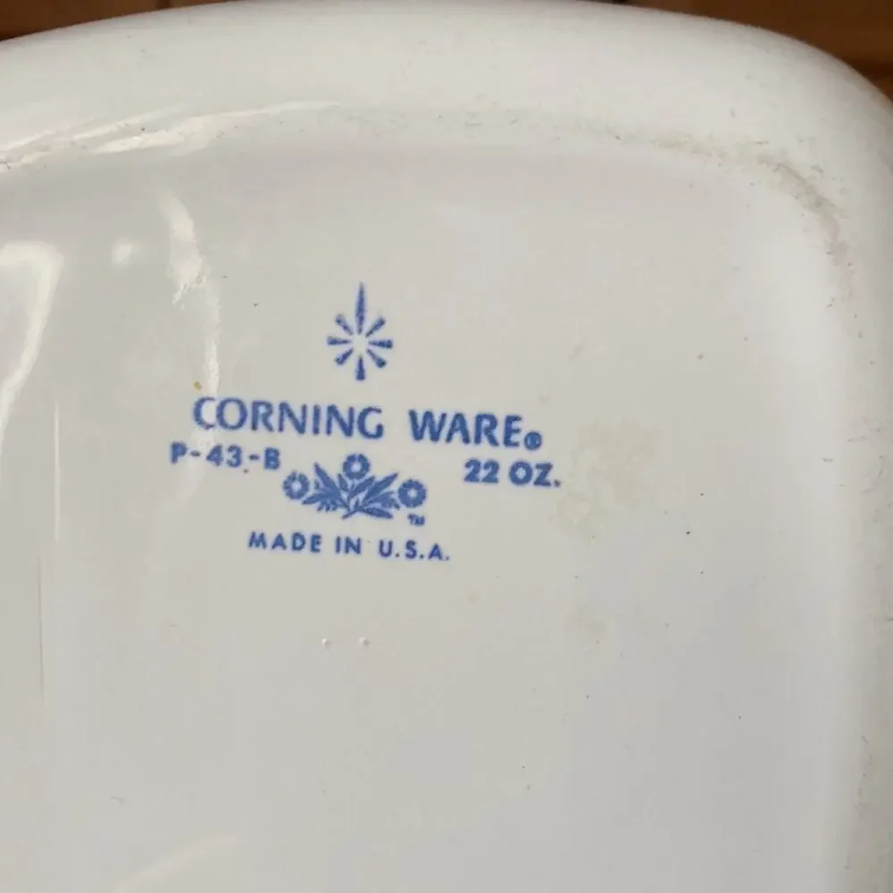 Vintage Corningware Blue Cornflower P-43-B 22oz Petite Pan